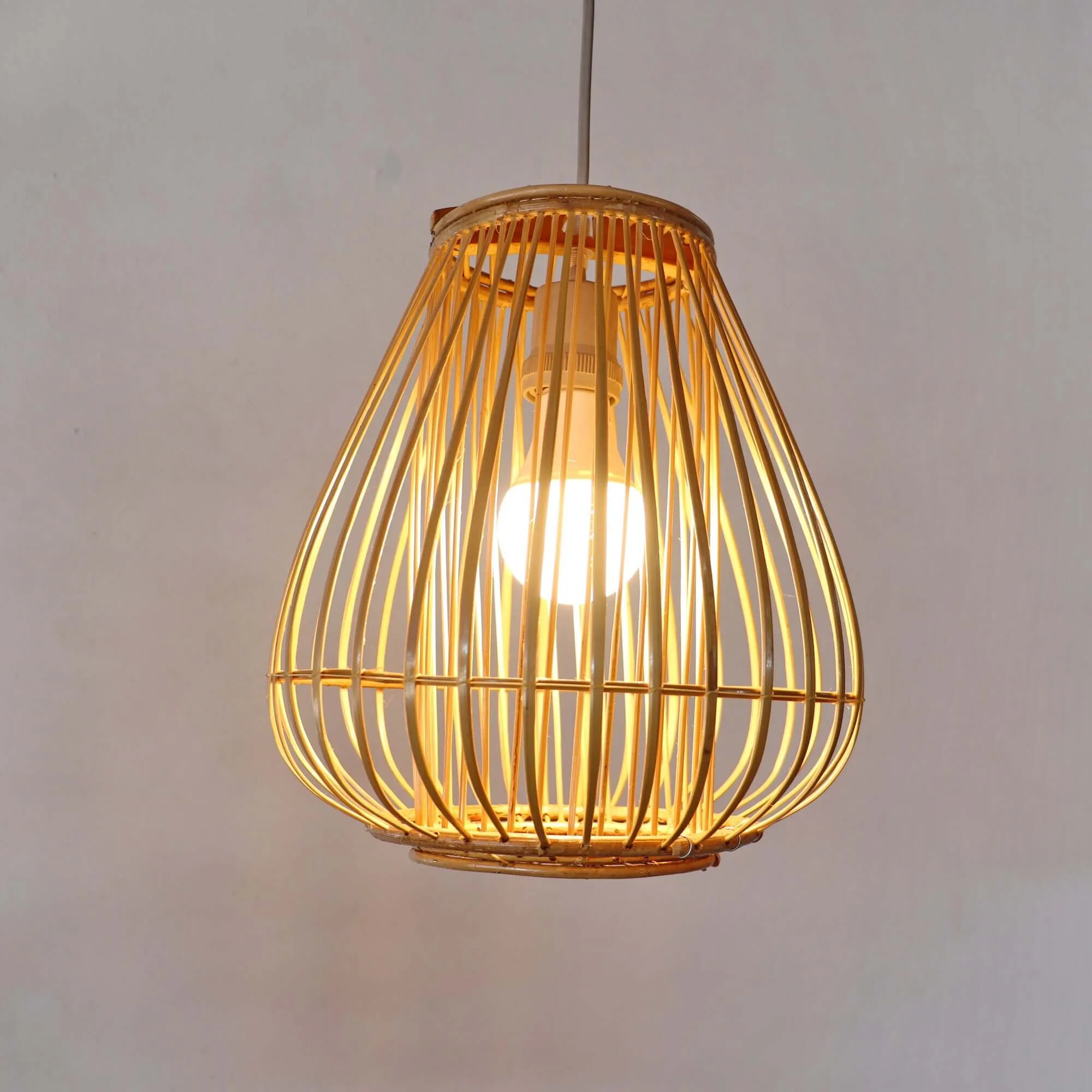 Bai Fern - Rattan And Bamboo Pendant Light Shade By Thaihome