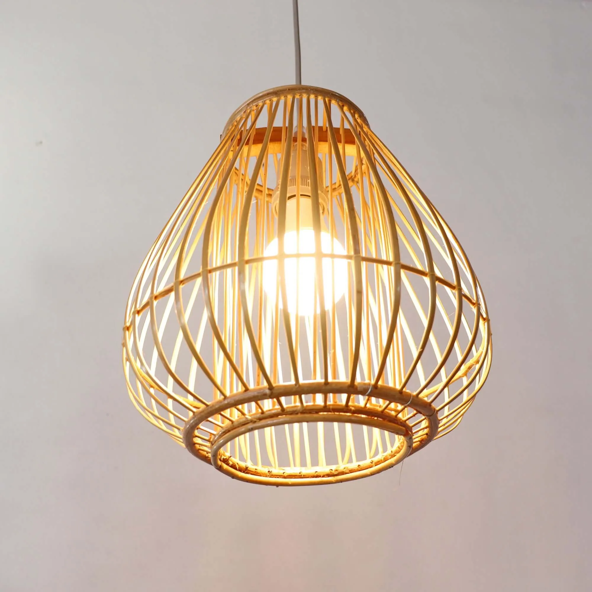 Bai Fern - Rattan And Bamboo Pendant Light Shade By Thaihome