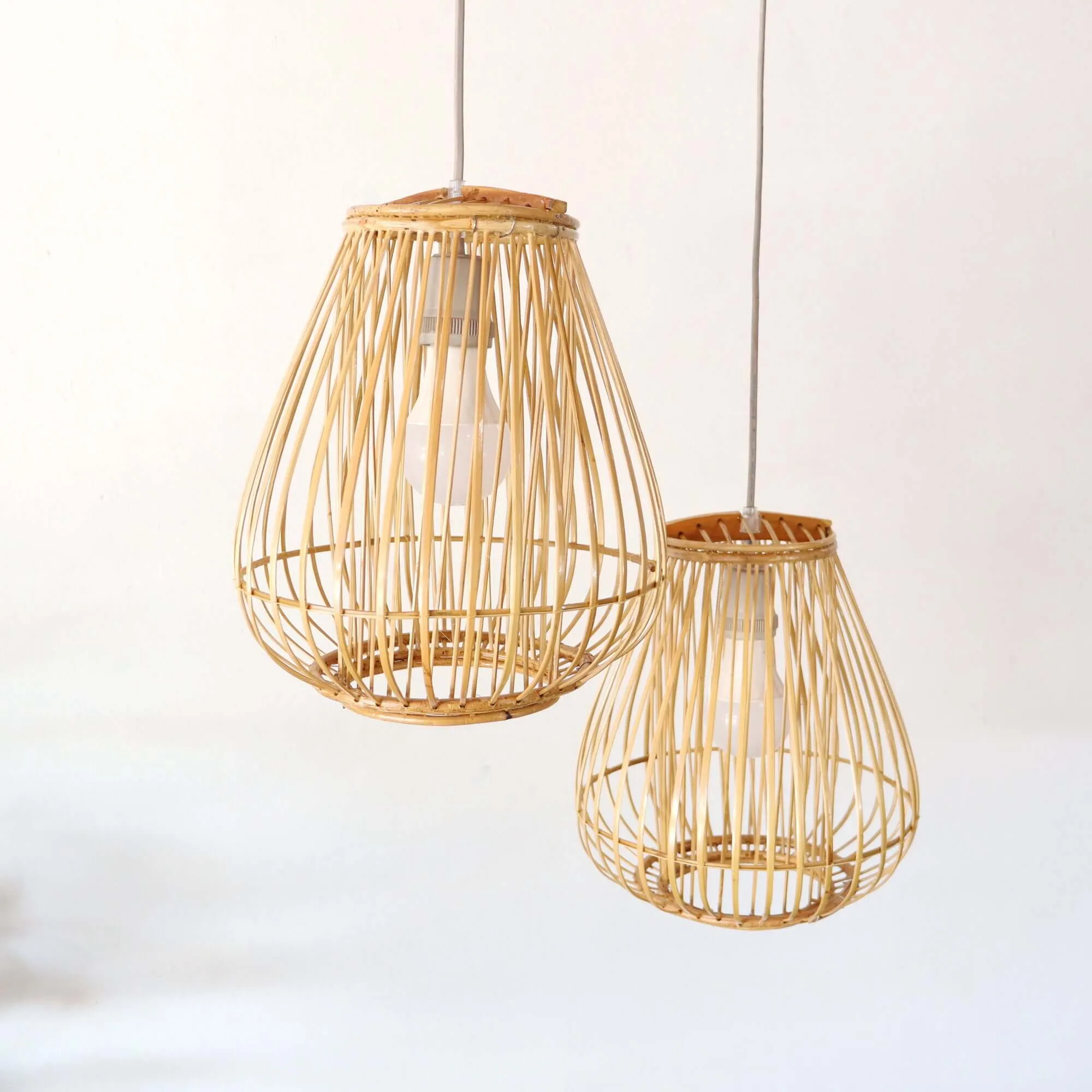 Bai Fern - Rattan And Bamboo Pendant Light Shade By Thaihome