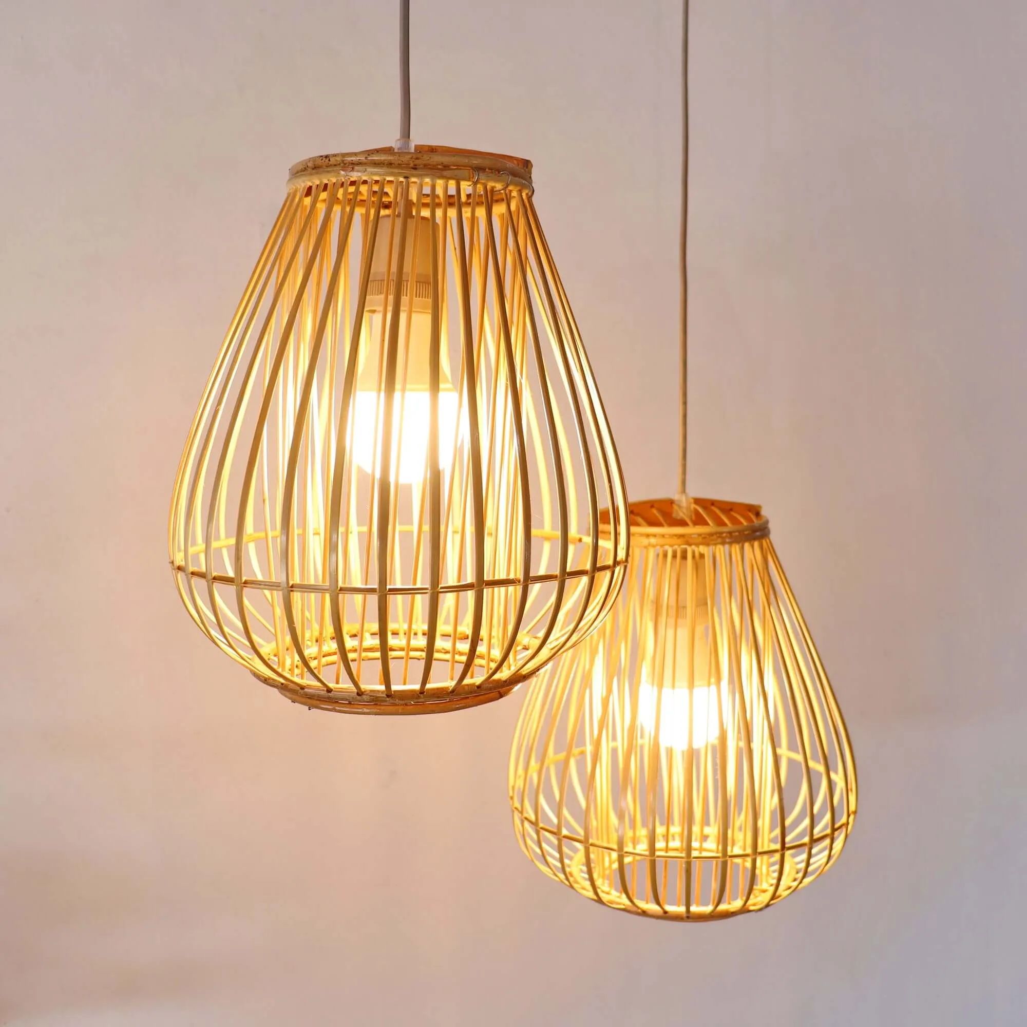 Bai Fern - Rattan And Bamboo Pendant Light Shade By Thaihome