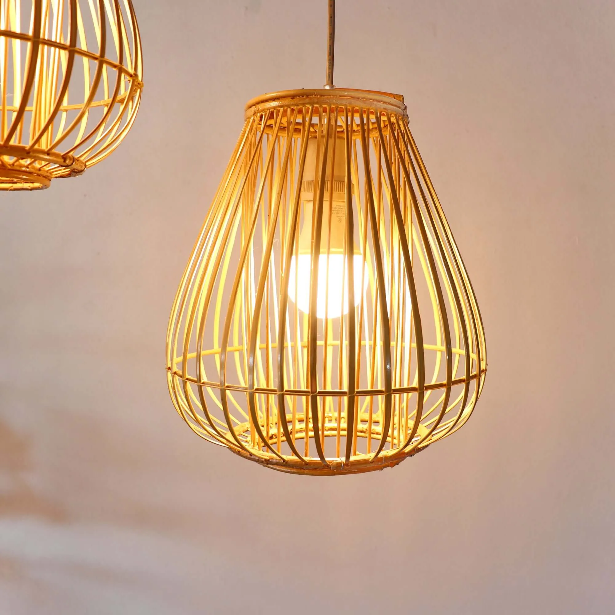 Bai Fern - Rattan And Bamboo Pendant Light Shade By Thaihome