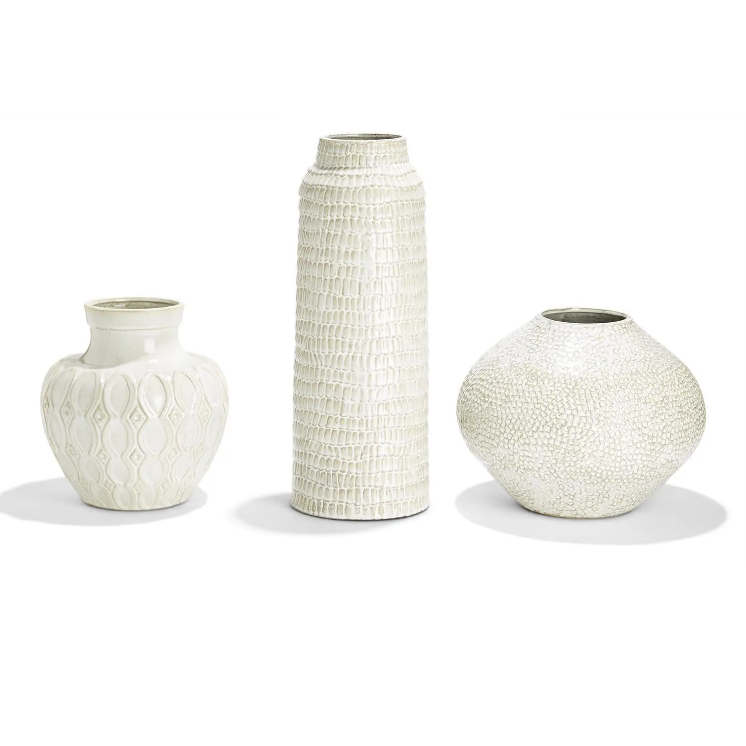 Beige Artisan Vase Set Of 6 By Tozai Home