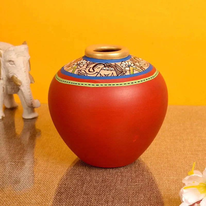 Bhavya Terracotta Vase - Set of Two