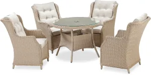 Cabana 4 seat dining set - Narural