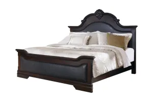 Cambridge Queen Panel Bed Cappuccino And Brown Collection, With A Bold, Sharp Curve And Crowned Molding, Full Of Elegant Features, Frame Is Crafted Of Solid And China Birch Veneers. Relax In Comfort: Cambridge SKU: 203191Q