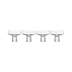 Carrol Boyes 4 Piece Aura Champagne Coupe Set Clear