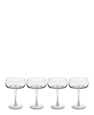 Carrol Boyes Ripple 4 Piece Champagne Coupe Set - Clear