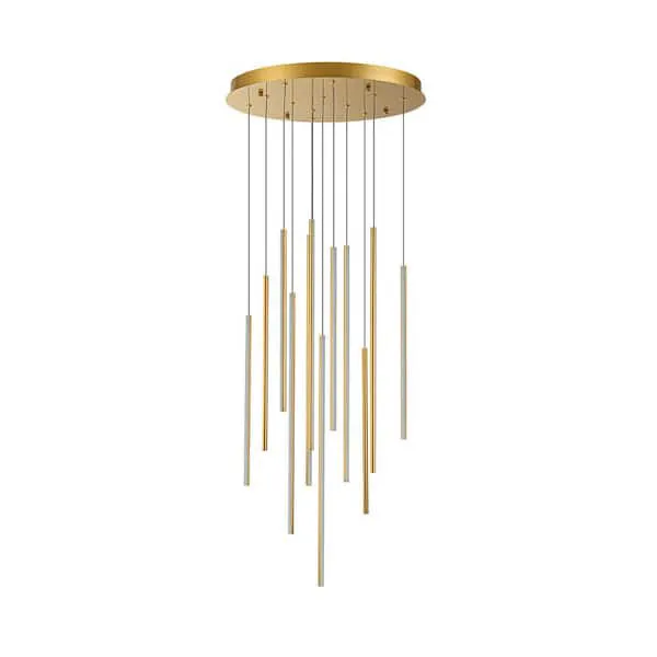 CELESTINE Minimalist Adjustable LED Gold Chandelier