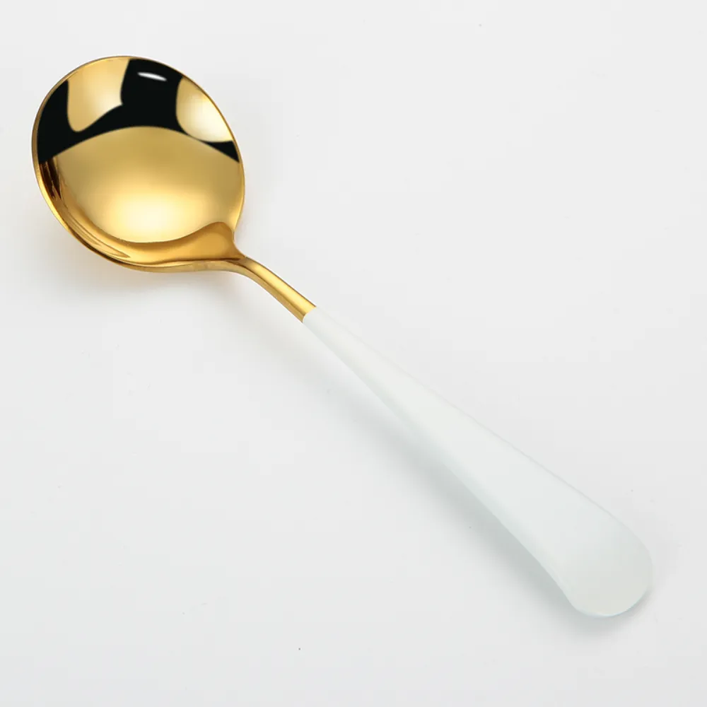 Colorful Stainless Steel Round Tea Spoon