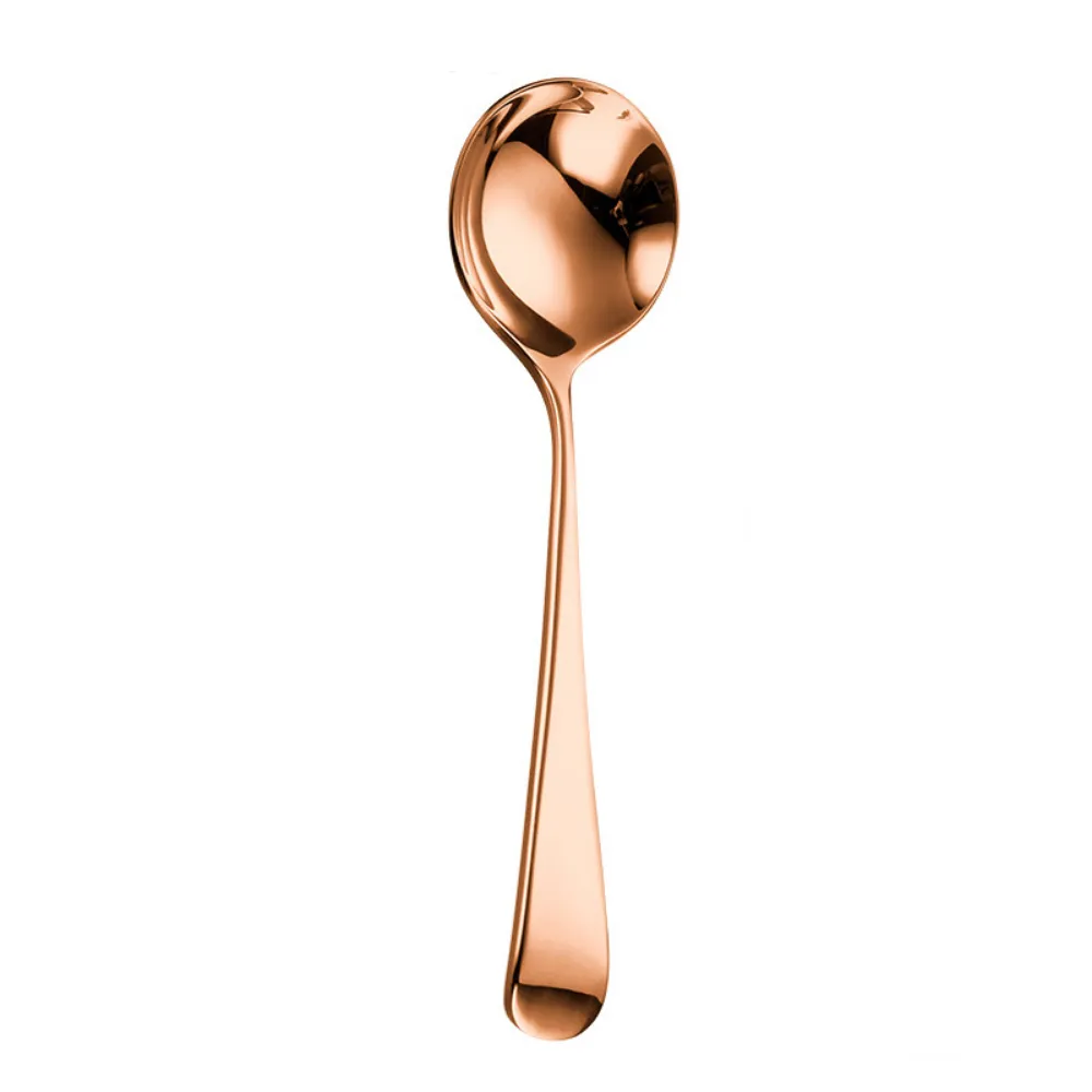 Colorful Stainless Steel Round Tea Spoon