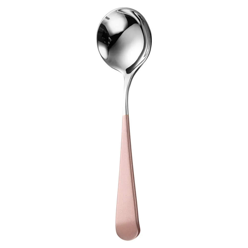 Colorful Stainless Steel Round Tea Spoon