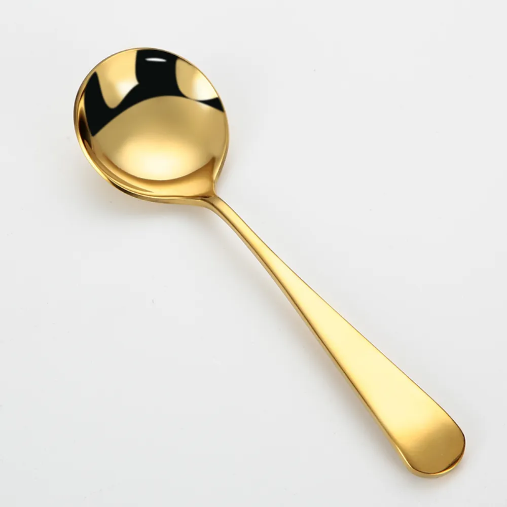 Colorful Stainless Steel Round Tea Spoon