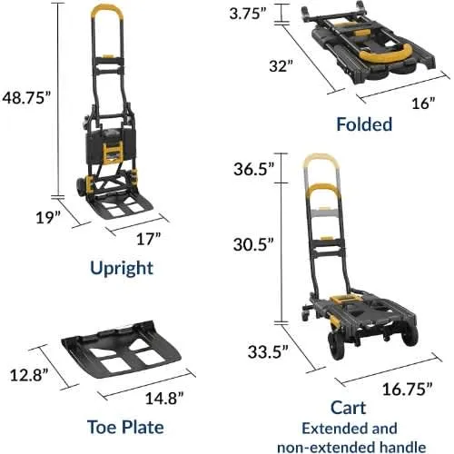 Cosco Multi Position Folding Hand Truck-2 In 1