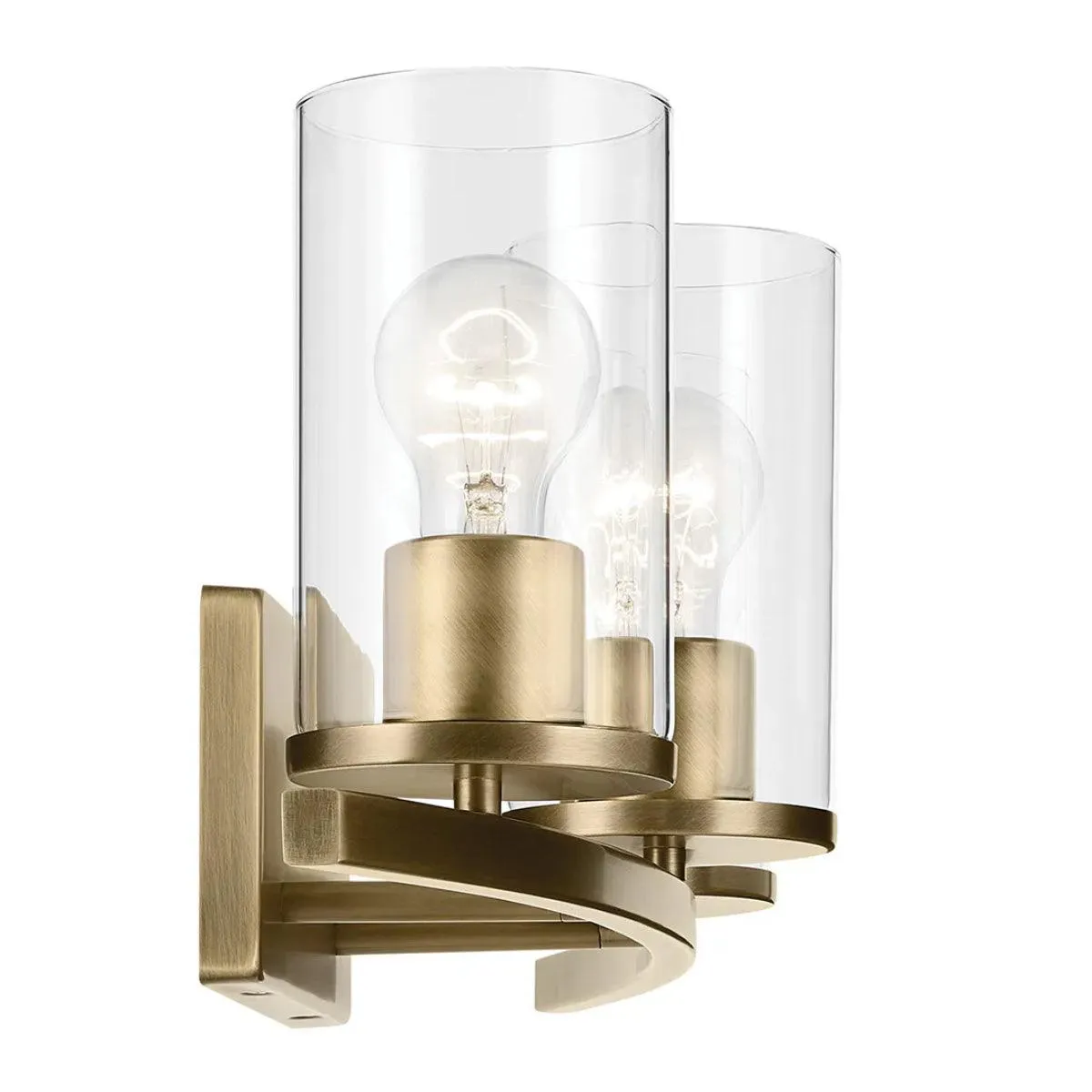 Crosby 23 In 3-Lights Bathroom Vanity Light, Gold Finish