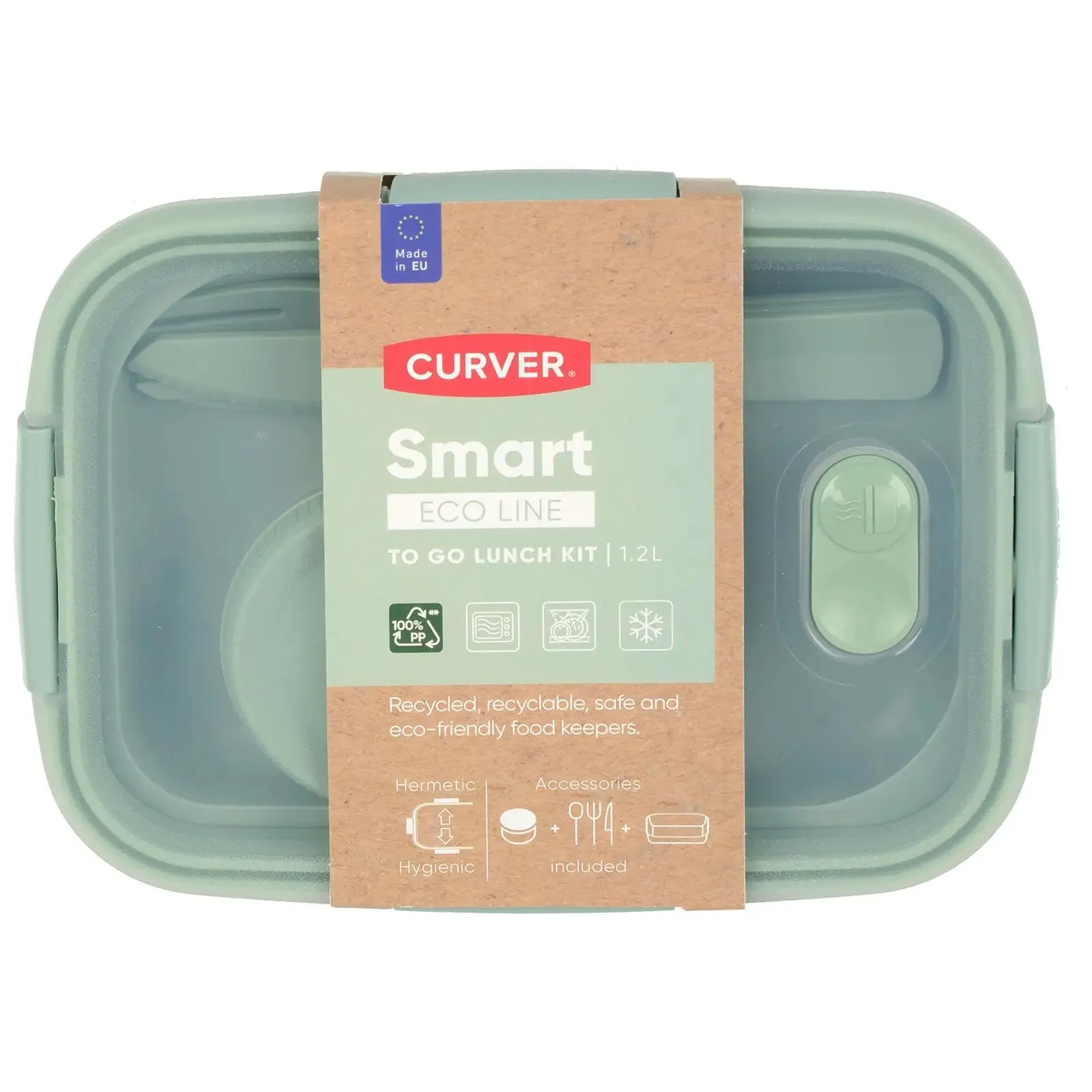 Curver Lunch to Go Kit With Accessories Rectangle Food Storage 1.2L