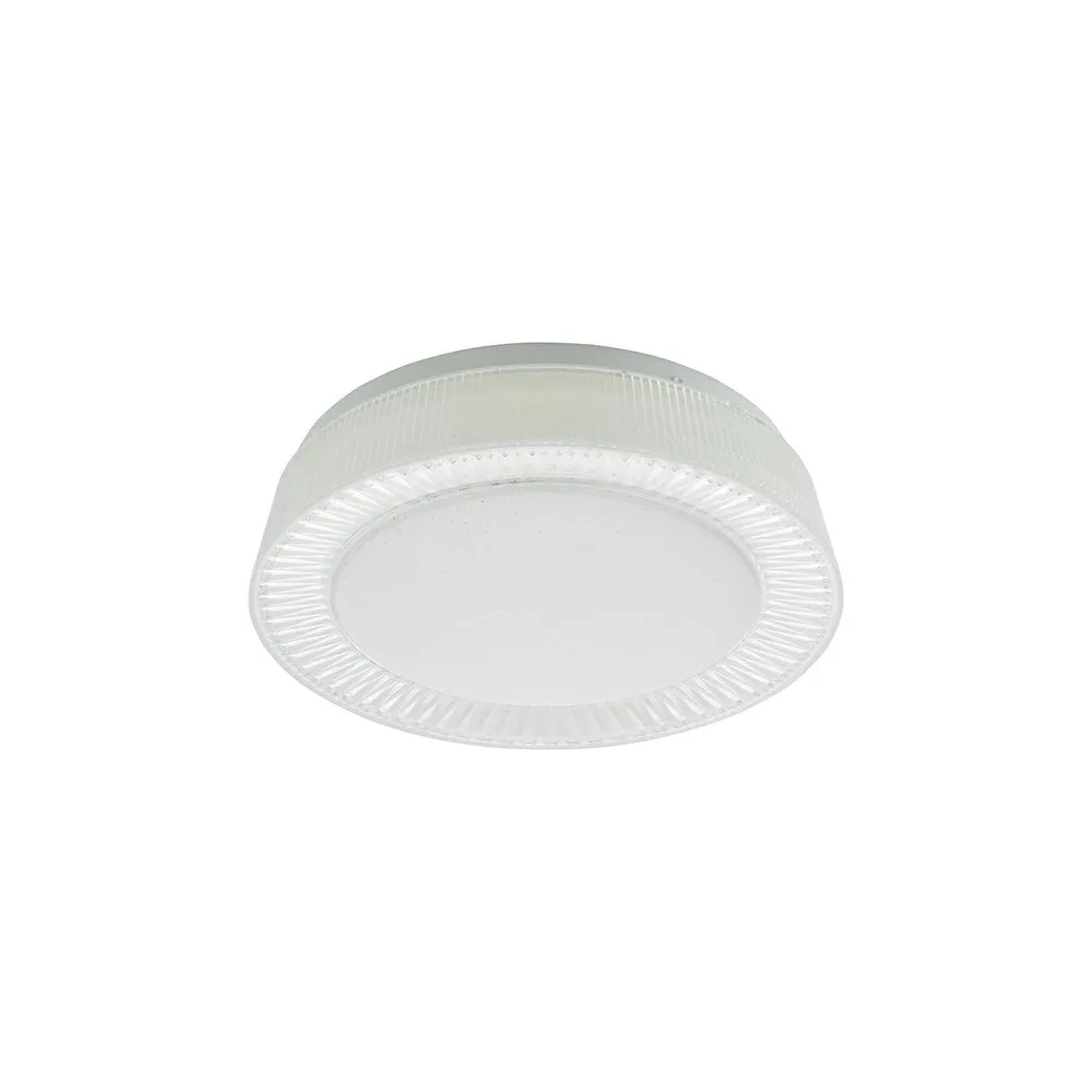 Dar UDE522 | Udell Flush LED | White Acrylic Ceiling Light