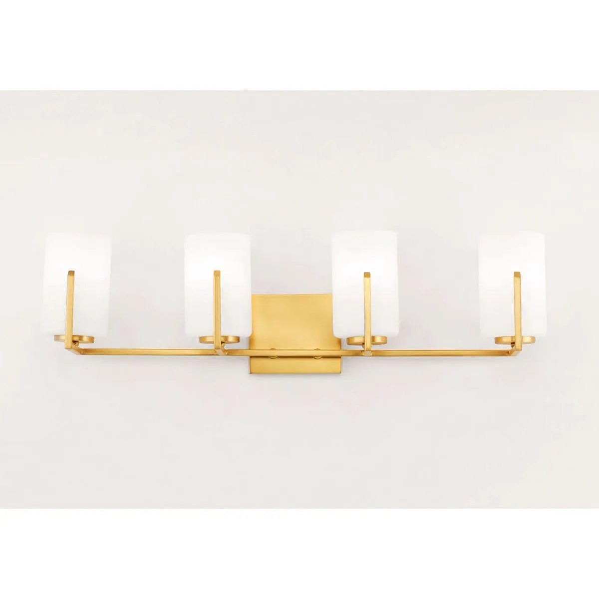 Dart 30 in. 4 Lights Vanity Light Satin Brass Finish