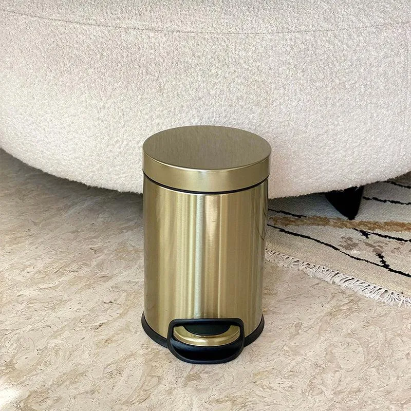 Dolores Metal Dustbin With Pedal - Small