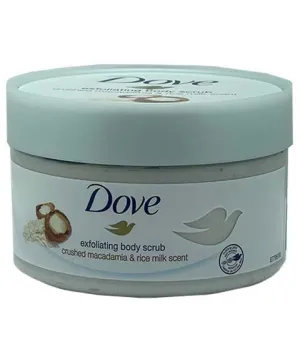 Dove Exfoliating Body Scrub With Macadamia And Rice Milk