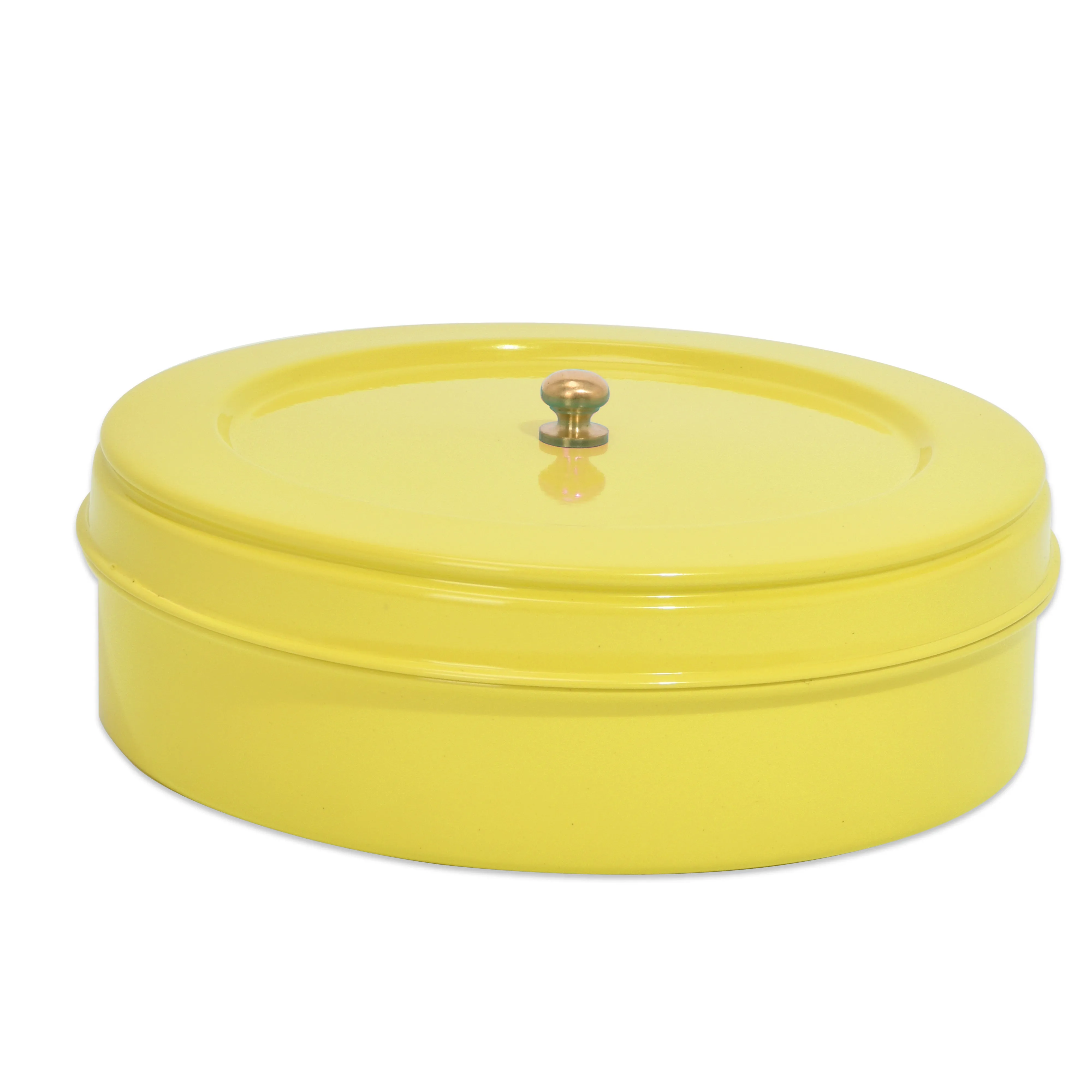 Elan Round Storage Roti Box, Snack Box (Stainless Steel)