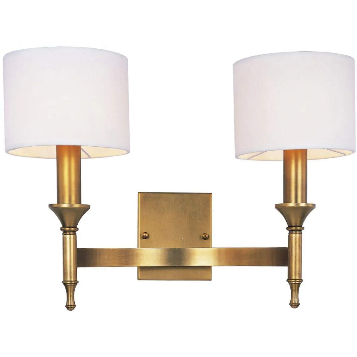 Fairmont 18 in. 2 Lights Vanity Light Natural Brass Finish