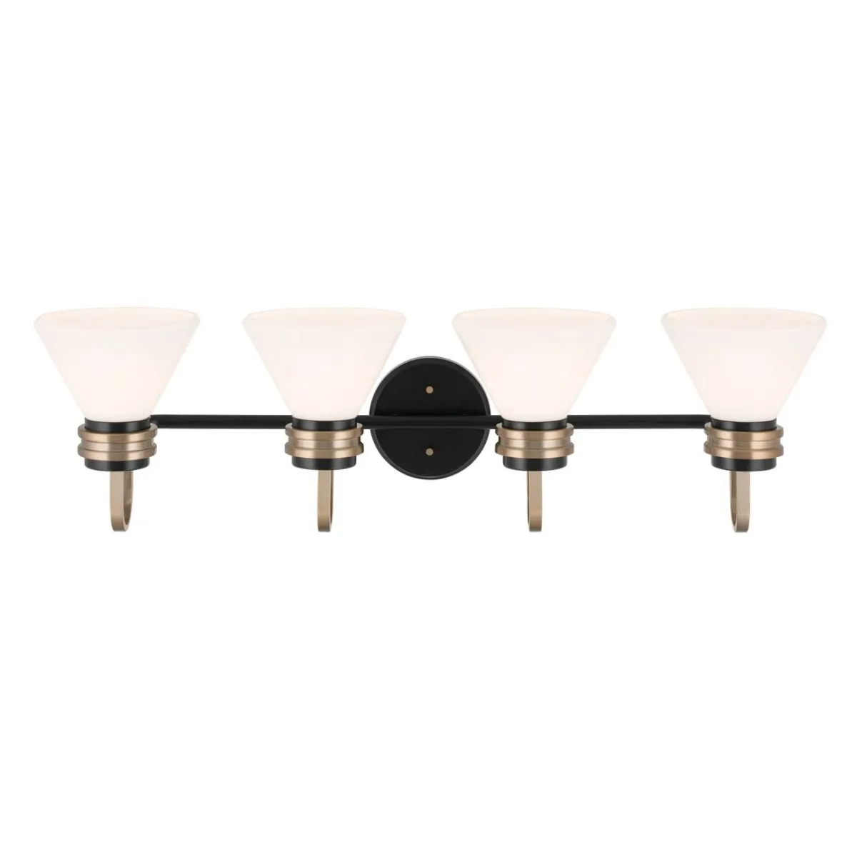 Farum 34 in. 4 Lights Vanity Light Black Finish