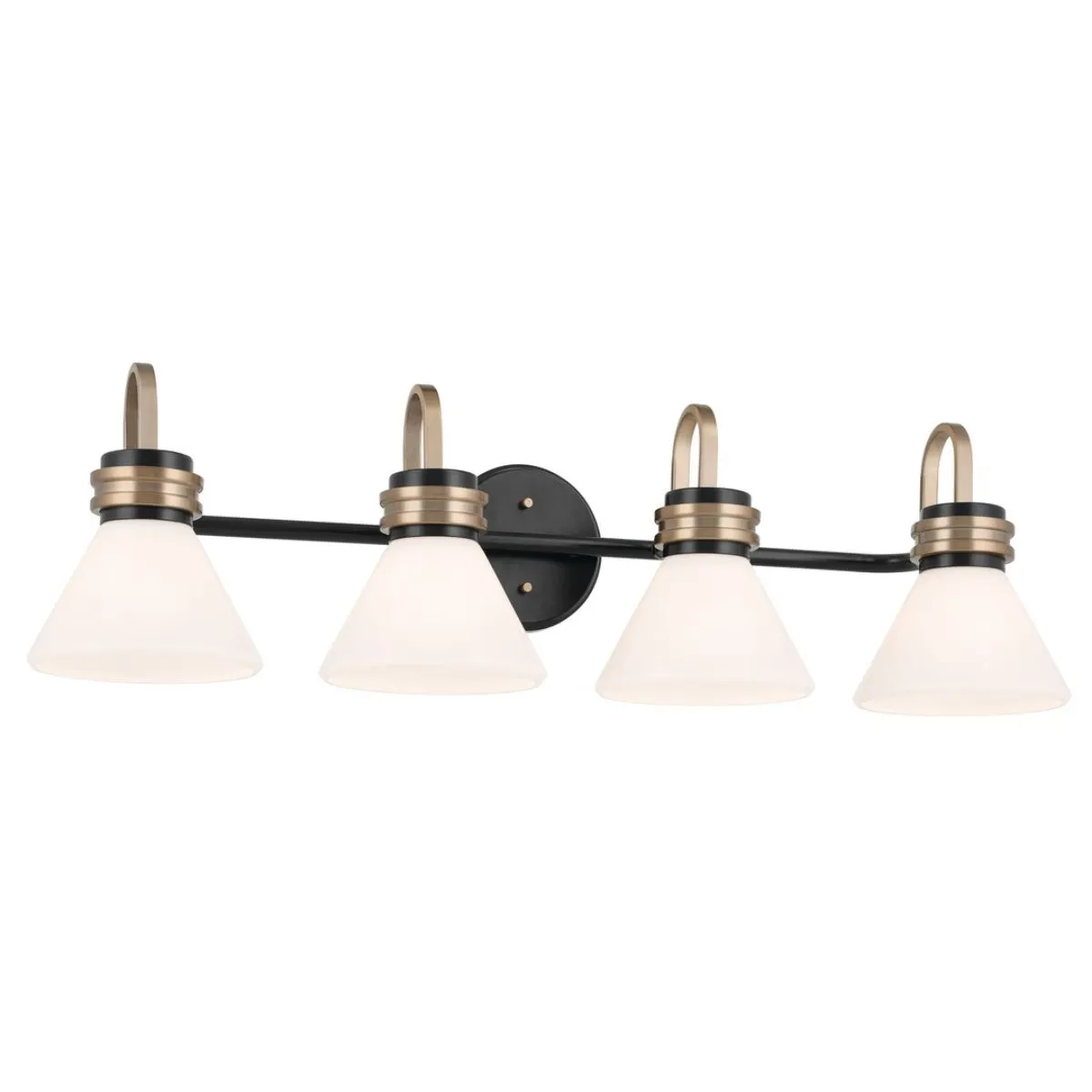 Farum 34 in. 4 Lights Vanity Light Black Finish