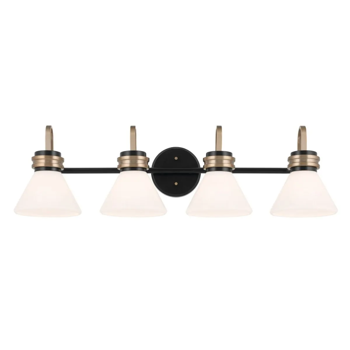 Farum 34 in. 4 Lights Vanity Light Black Finish