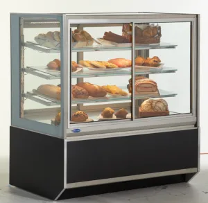 Federal Industries (ITDSS4826-B18)-Non-Refrigerated-(Sliding Doors on Front) 48" Self Service Case w/Straight Glass 120V