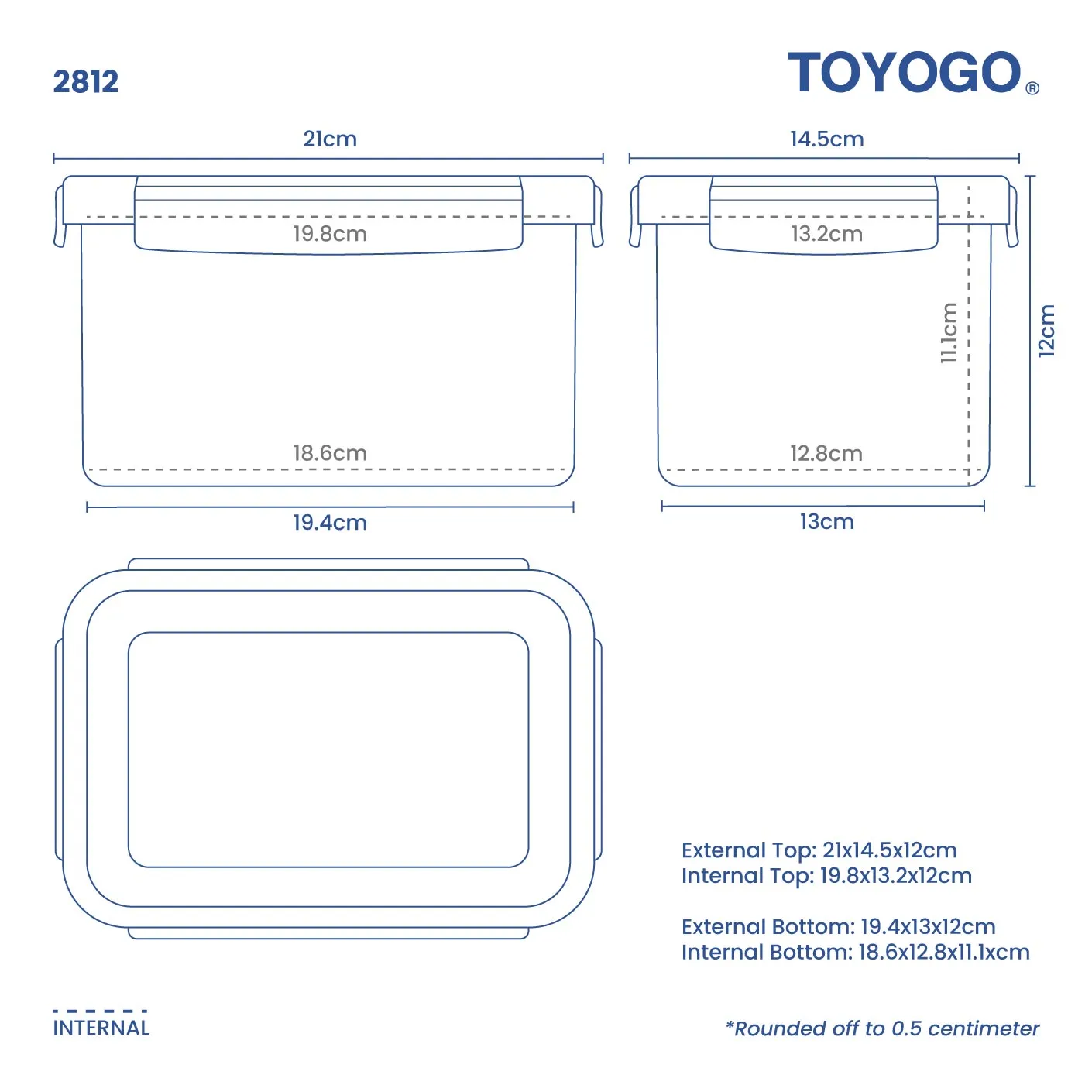 FRESH & TIGHT CONTAINER RT2 (2812)