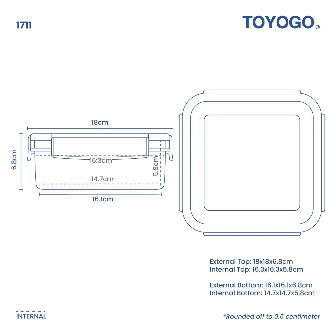 FRESH & TIGHT CONTAINER SQ1 (1711)