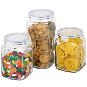 Glasslock Canister Set 3 Piece