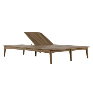 Grasshopper Outdoor Double Sunbed - Teak