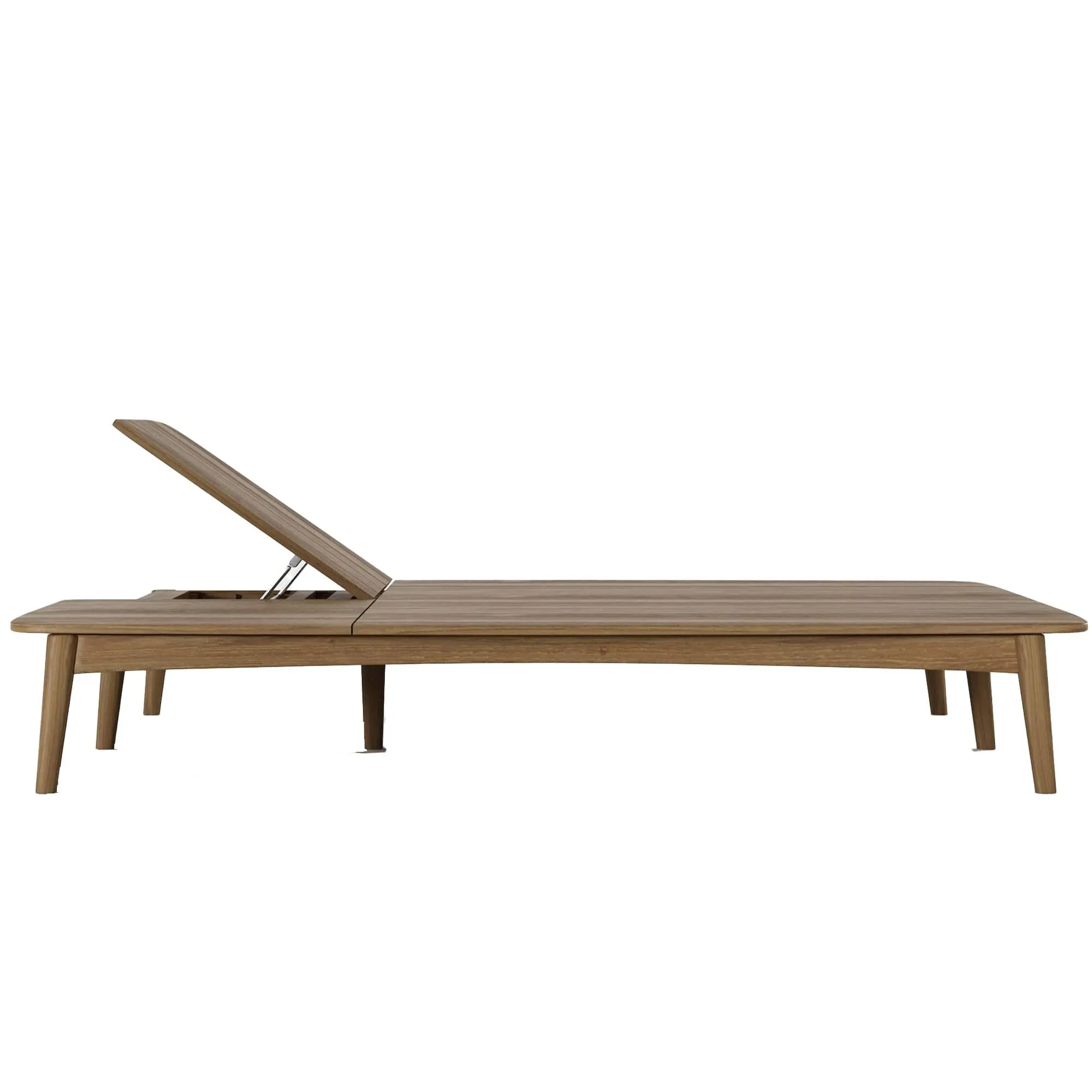 Grasshopper Outdoor Double Sunbed - Teak