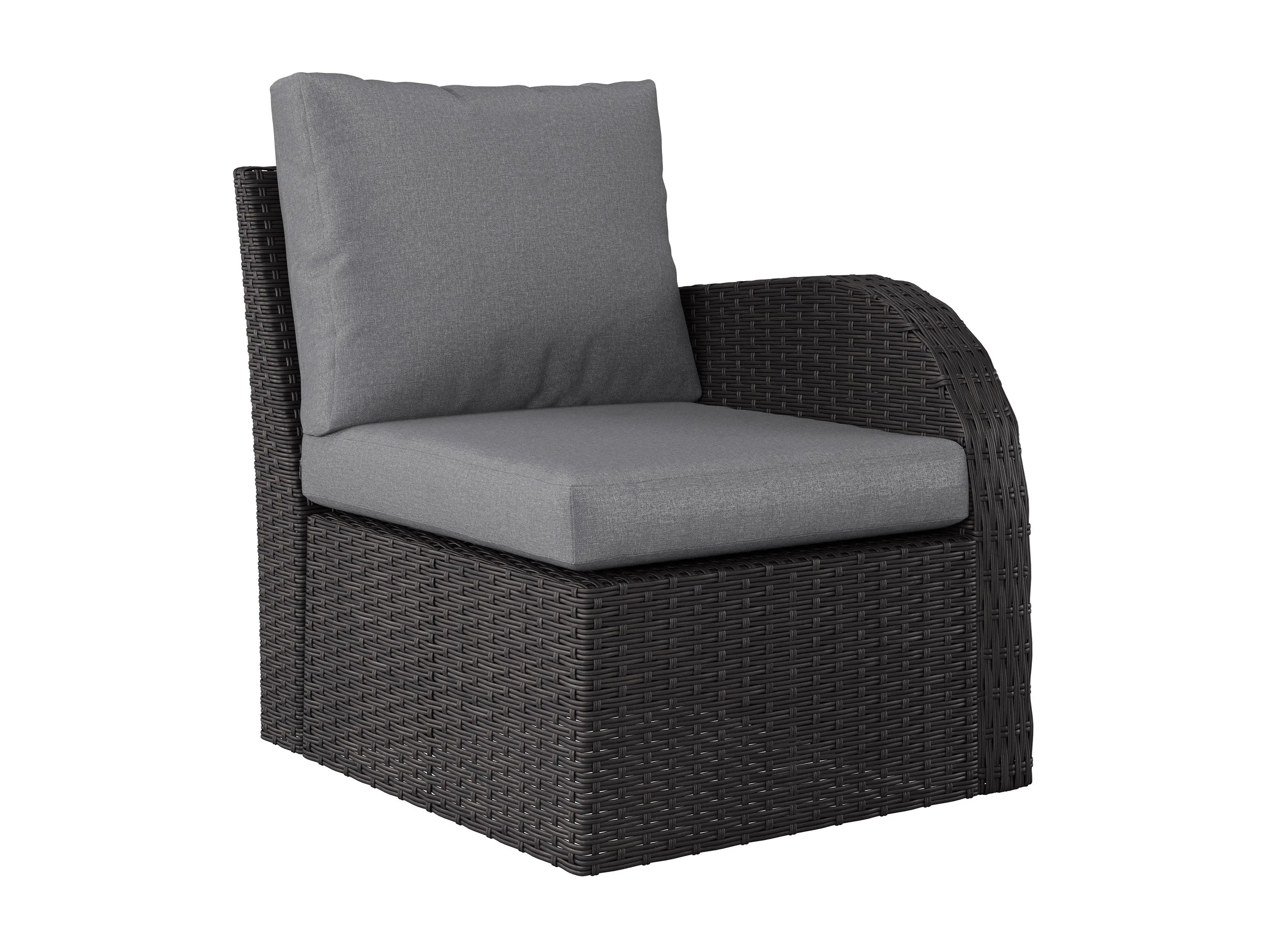 Grey Outdoor Sectional Right Arm Chair