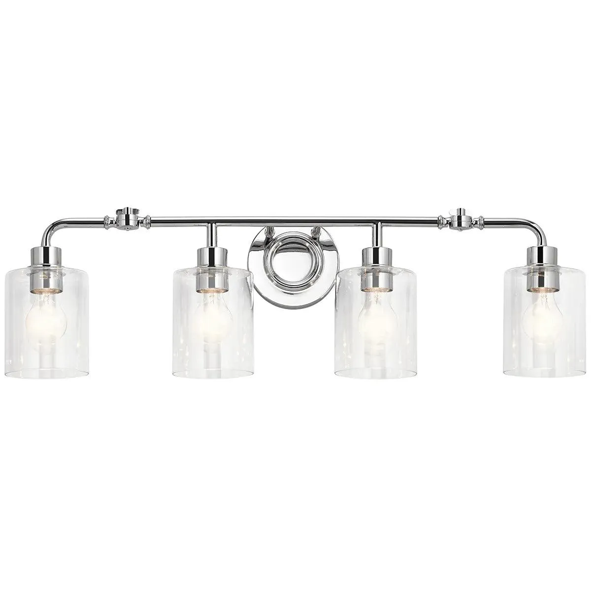 Gunnison 34 In 4-Lights Bathroom Vanity Light, Chrome Finish