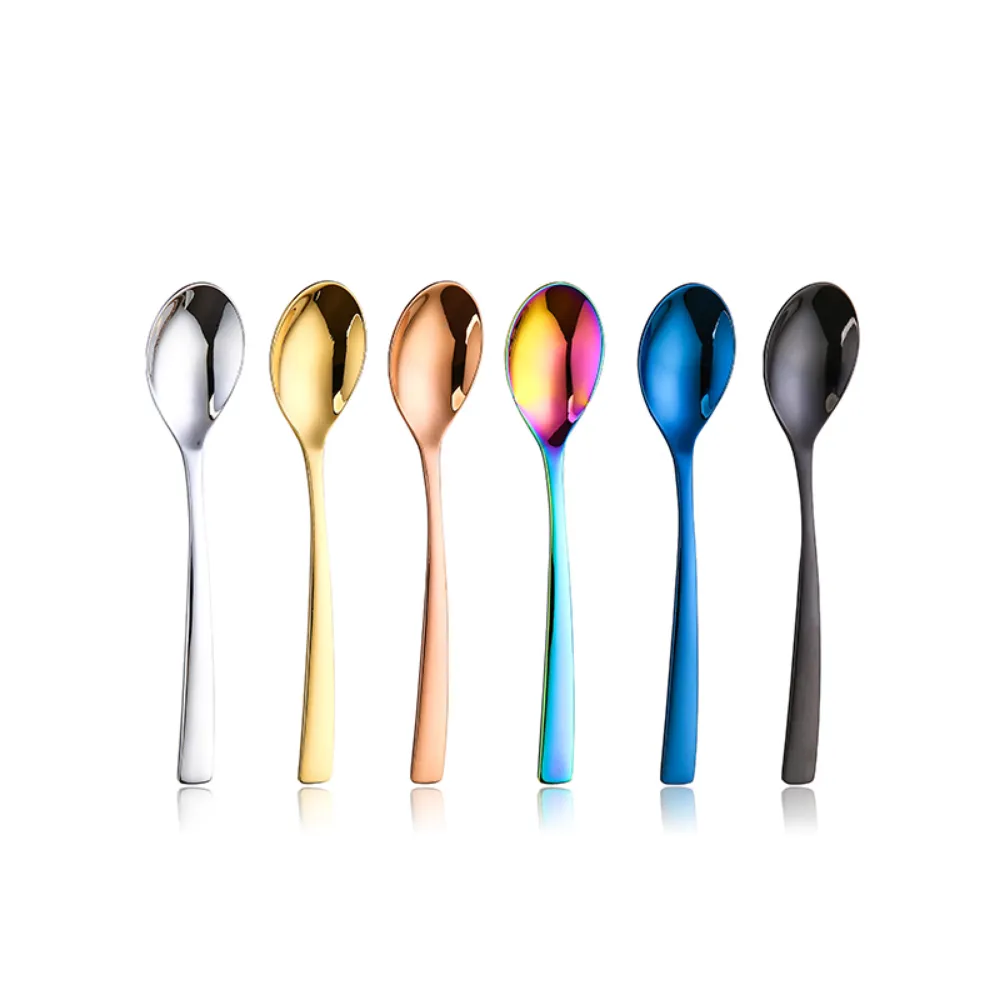 Kids Colorful Stainless Steel Dessert Spoons