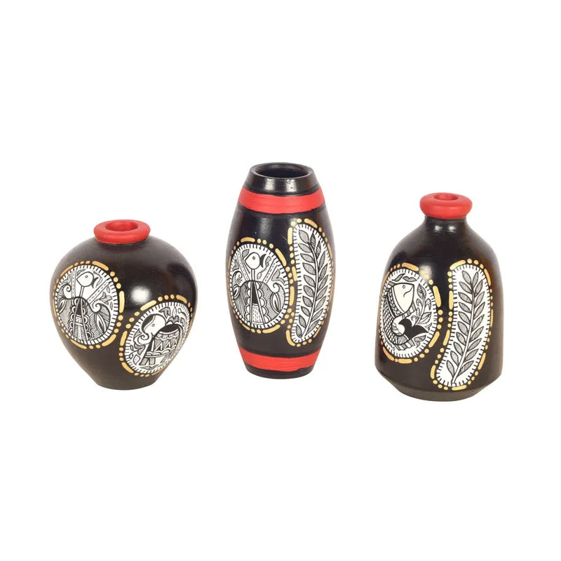 Kodhai Terracotta Vase - Set of Three