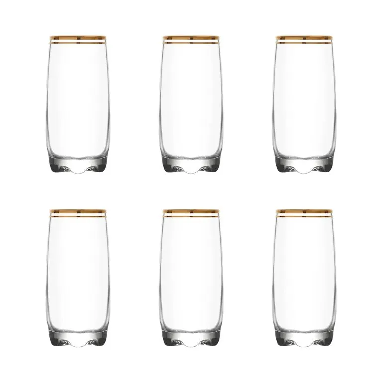 Lav Adora Long Drink Glass Set of 6, 6 Pcs, 13.25 Oz