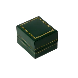 Leatherette Ring Box Green