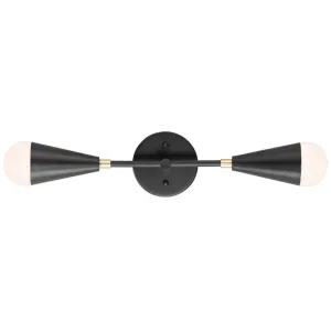 Lovell 18 In. 2 Lights Vanity Light Black Finish