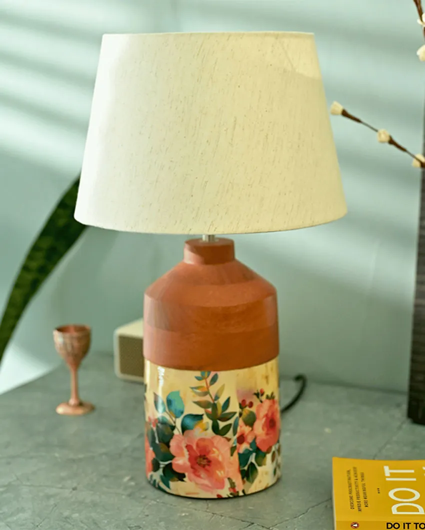 Luminous Elegance Pastel Flora Table Lamp