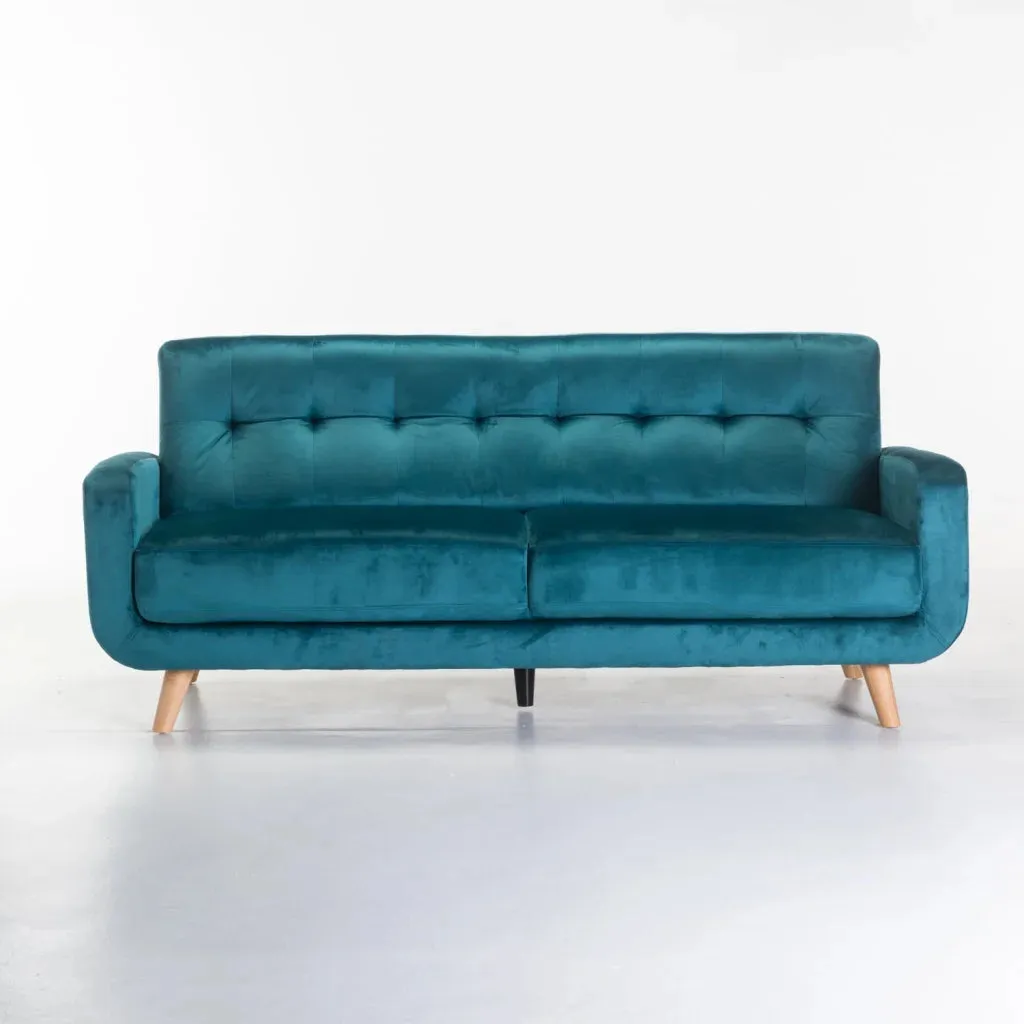 LUNA VELVET 3 SEATER COUCH