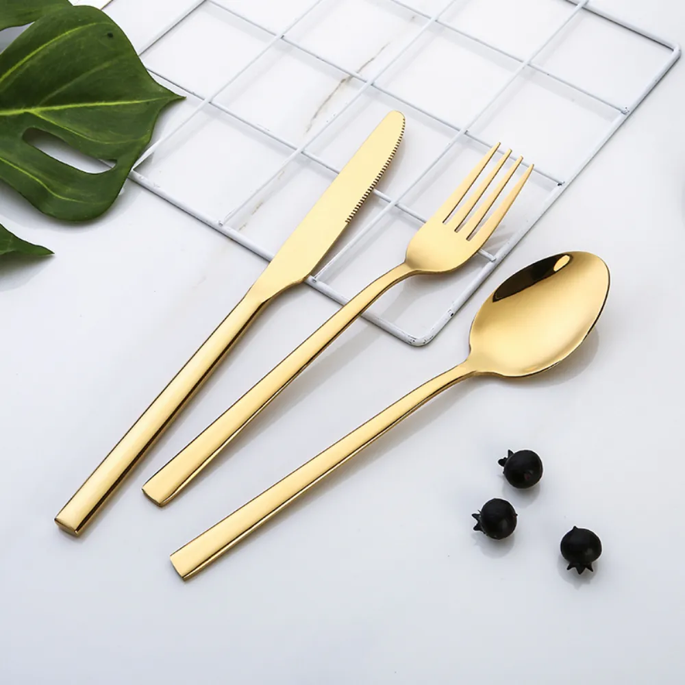 Luxurious 24Pcs Stainless Steel Flatware Set