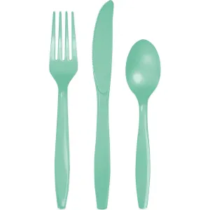 Mint Plastic Flatware