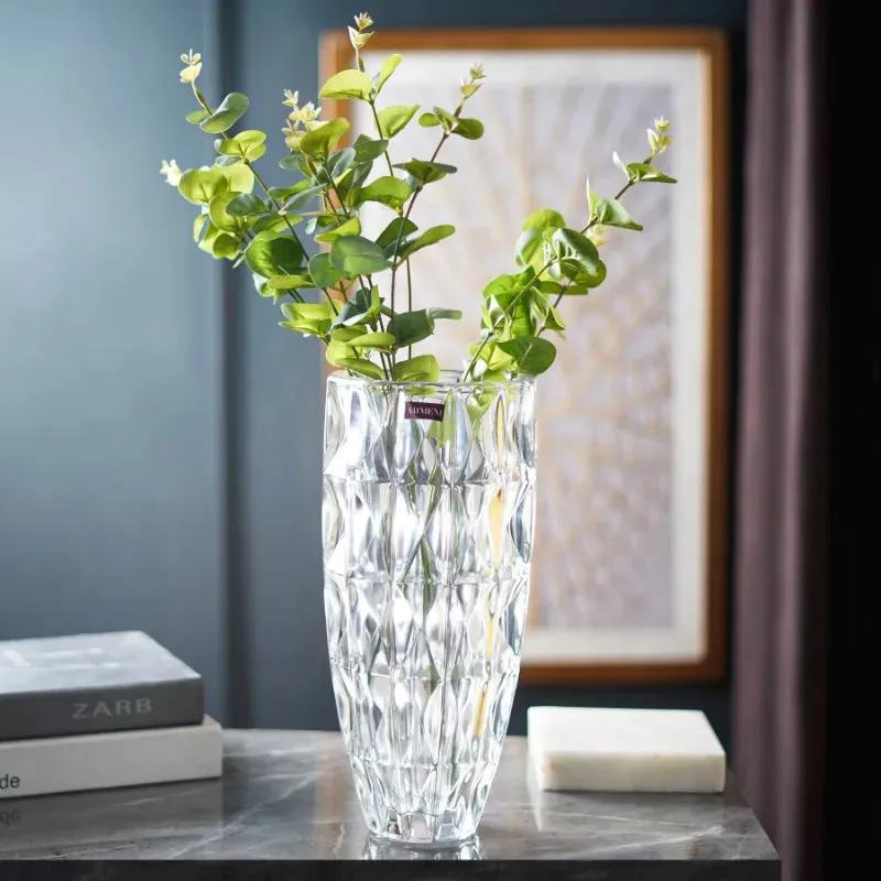 Modern Art Crystal Heights Vase | 12 Inches