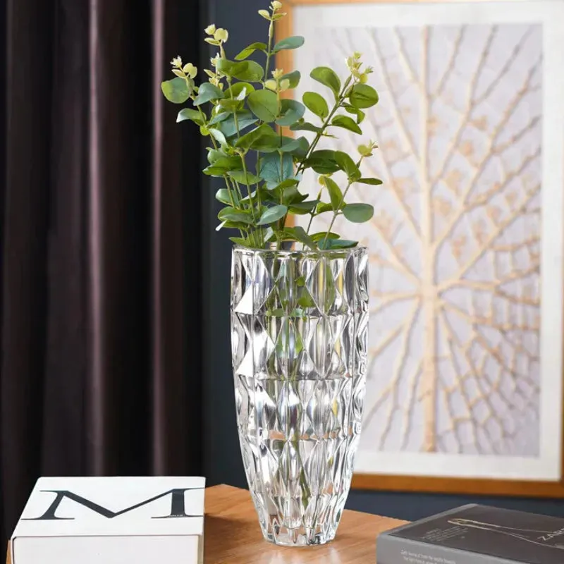 Modern Art Crystal Heights Vase | 12 Inches