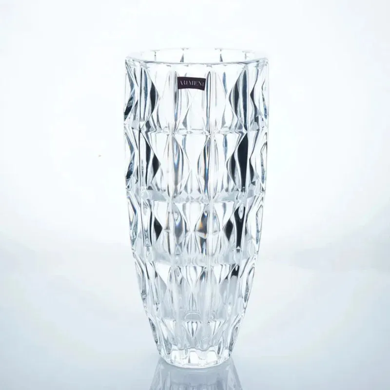 Modern Art Crystal Heights Vase | 12 Inches