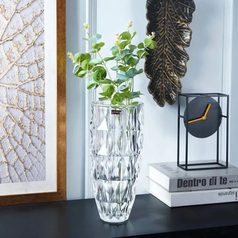 Modern Art Crystal Heights Vase | 12 Inches