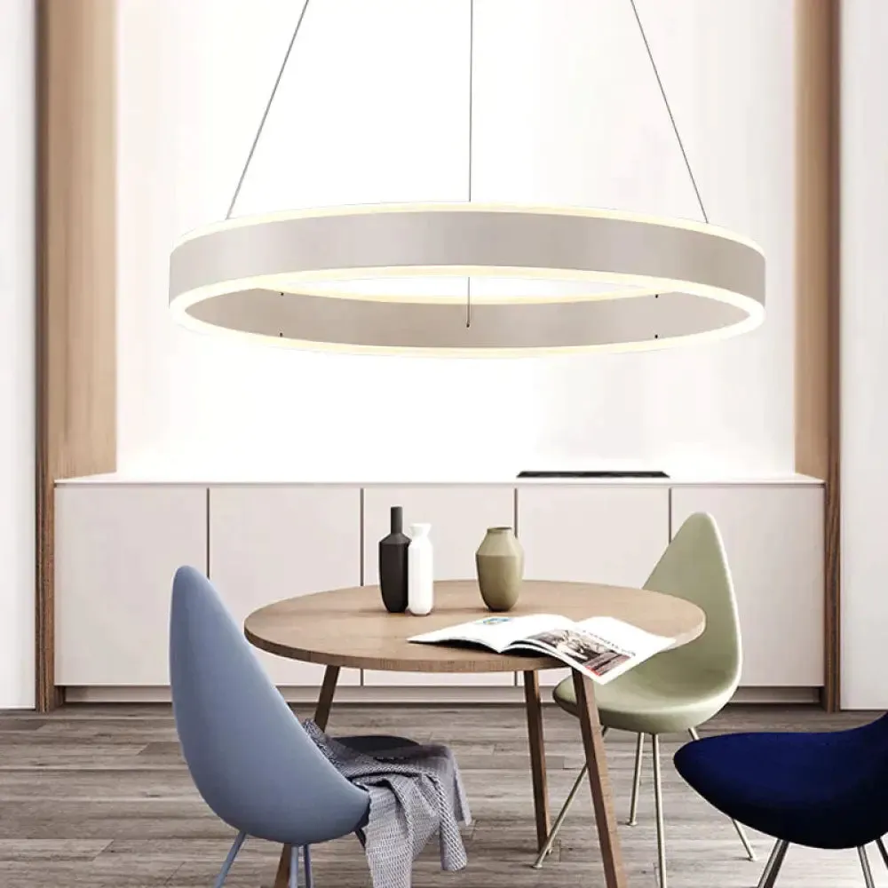 Modern Led Ring Pendant Lights For Dinning Room Living Room Restaurant Kitchen Luminaire Suspended Pendant Lamp